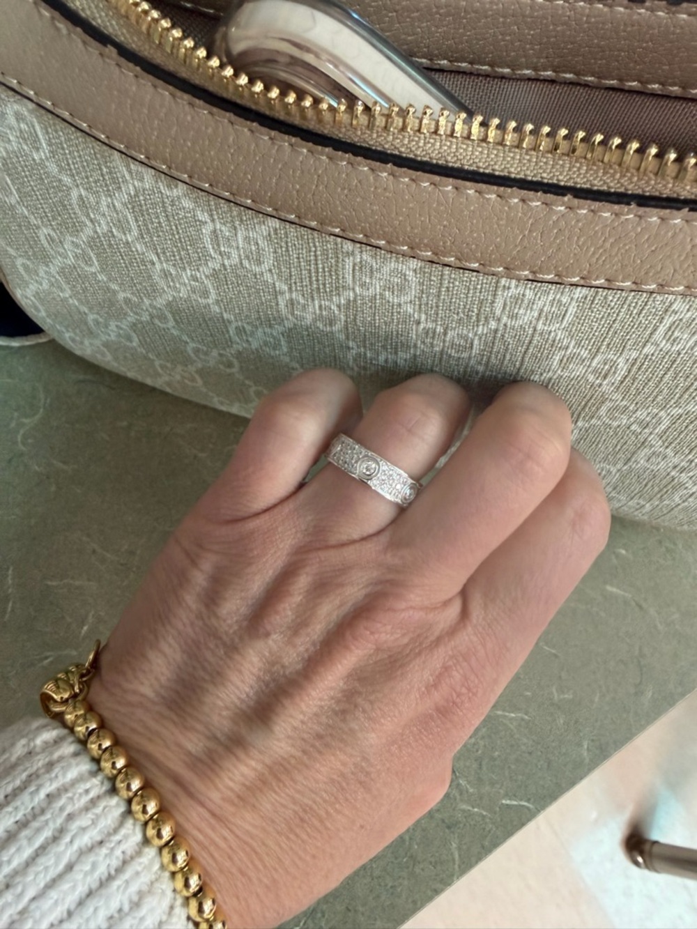 Stunning NWT Moissanite ~ GRA Certified Wedding Band size 5 - Picture 2 of 6